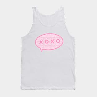 XOXO Aesthetic Speech Bubble Tank Top